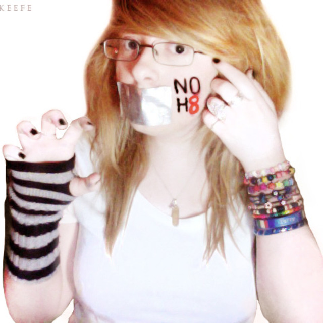 Soph O'Keefe - My quick attempt at a NOH8 picture :) I would love a real one but this will have to do for now :D I'm 100% behind NOH8 :) being a big fan of Adam Lambert this is something i'm very passionate about :D <3 Soph O'Keefe - My quick attempt at a NOH8 picture :) I would love a real one but this will have to do for now :D I'm 100% behind NOH8 :) being a big fan of Adam Lambert this is something i'm very passionate about :D <3