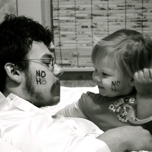 Dani - I took this picture of my husband and little girl, because we want her to grow up in a world where everyone has equal rights and where she has the freedom to love whomever she wants.